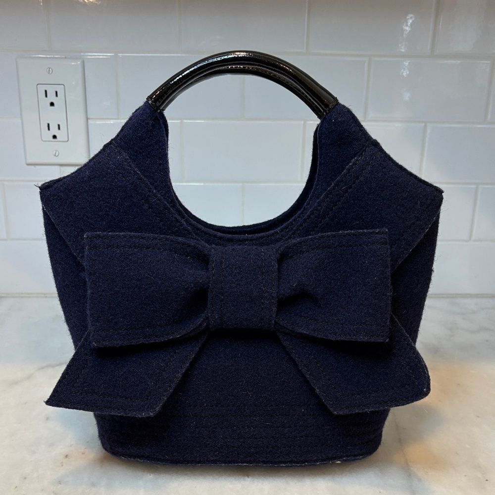 Kate Spade Bag Purse Handbag Wool Walker Park Tote Satchel Bag Pocketbook